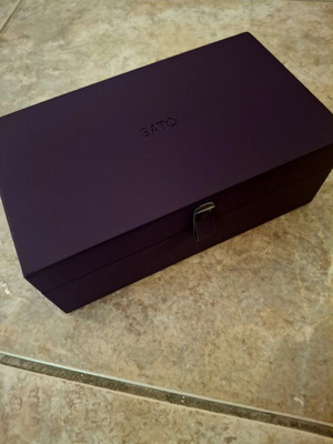 SATO Handmade Japanese Glasses Case like new, purple