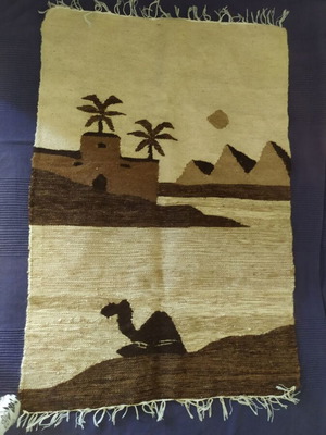 Decorative wool rug 100x66 cm like new