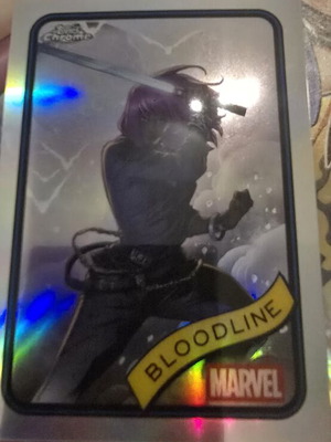 Bloodline Topps Chrome Marvel card like new
