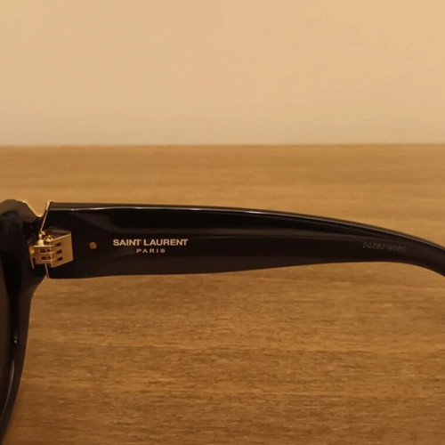 Saint Laurent sunglasses new, black frame, gold detail