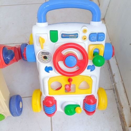 Baby walkers used, set of two