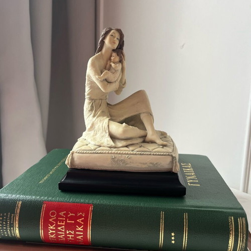 Συλλεκτικό Ιταλικό Γλυπτό Vittorio Tessaro «Μητρότητα» 1990 σαν καινούργιο