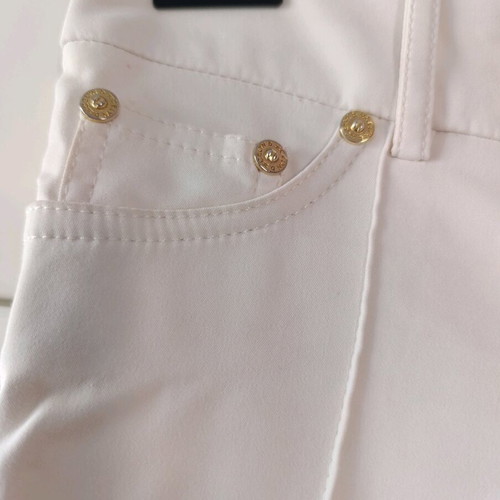 Celyn B Premium White Satin Pants like new, size XS–S, made in Italy
