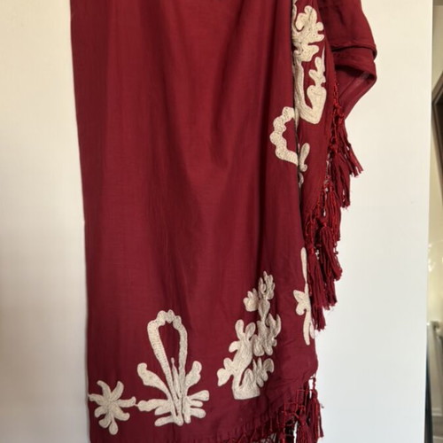 Mes Demoiselles wrap skirt like new, red cotton