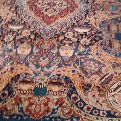Persian Kashmar Rug Zirhaki Design like new, 5-6m2 wool