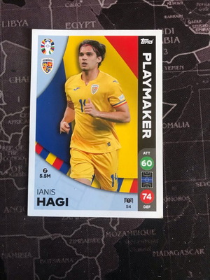Topps Match Attax Ianis Hagi UEFA Euro 2024 card like new