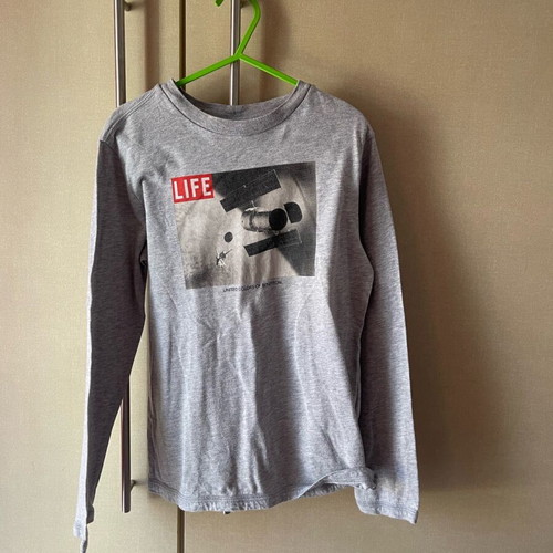 Benetton kids' shirt used, 7 years old, gray