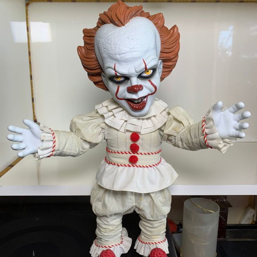 Mezco IT Mega Scale Talking Pennywise action figure used