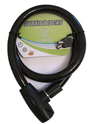Heavy-duty motorcycle and bicycle lock new with wire cable