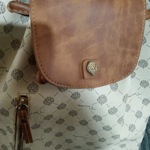 Thiros backpack beige brown used with small mark