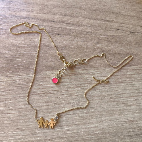 Anna Maria Mazaraki family necklace 18K gold plated like new