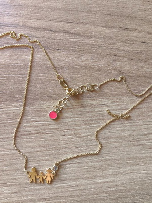 Anna Maria Mazaraki family necklace 18K gold plated like new
