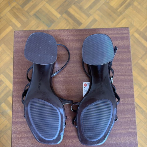 Stradivarius Sandals with Chunky Heel Size 39 New Brown