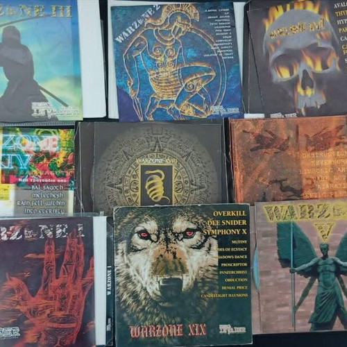 Warzone Metal CD collection used, 27 discs with unreleased tracks