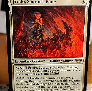 Frodo Sauron's Bane. Lotr. Magic the Gathering