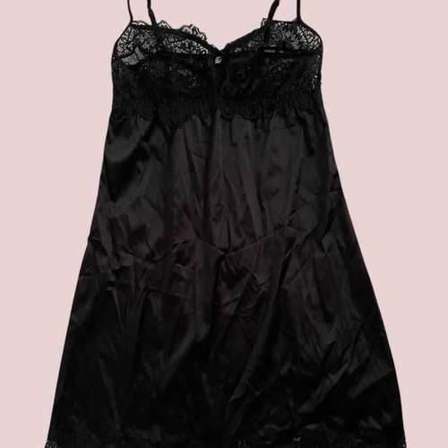 Leilieve black negligee Medium new jacquard lace