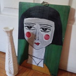 White ceramic vase used