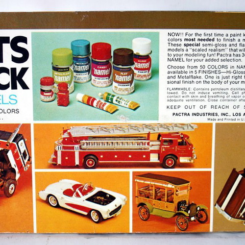 Vintage 60's Pactra Truck & Car Model Paints Color Kit 2410 USA new