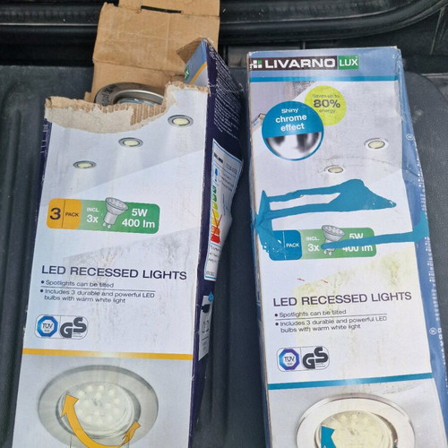 Spotlights like new, pack of 7 pieces