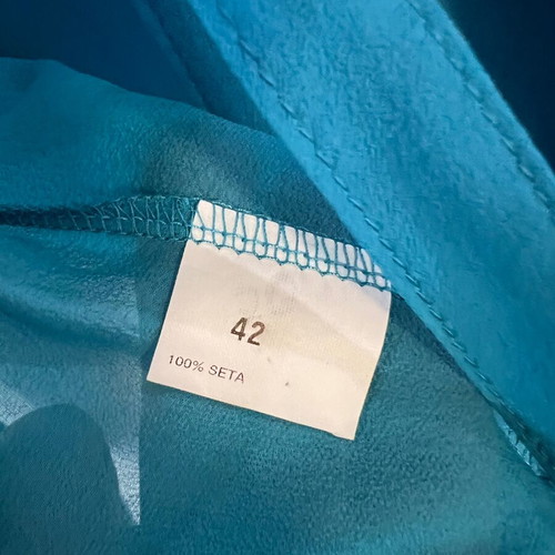 Atos Lombardini silk blouse like new, blue
