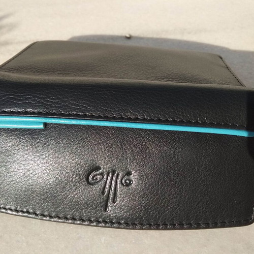 Genuine leather wallet new with card slots and key holder black