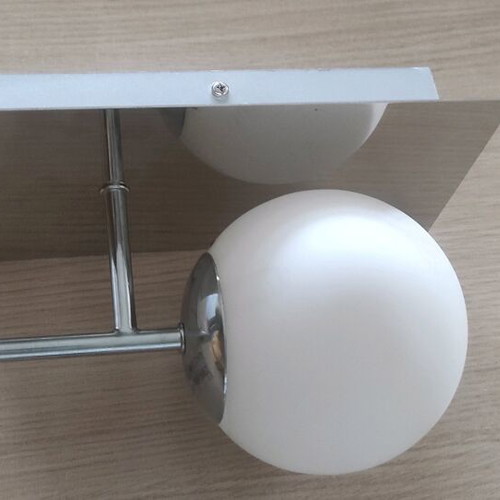 Wall light sconce new, aluminum and glass