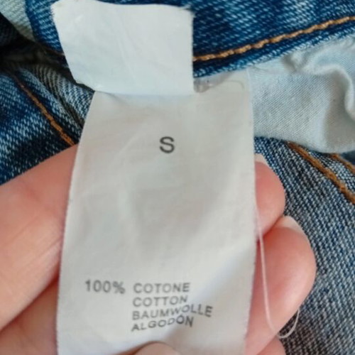 Denim set with vest like new, stars pattern