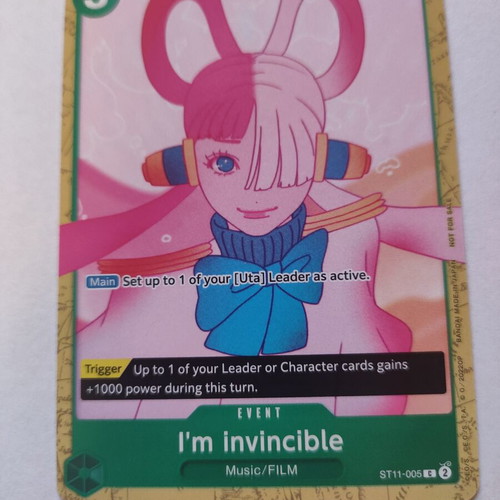 One Piece I'm Invincible Alt Art ST11-005 card new