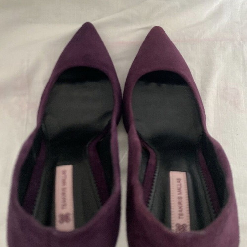 Tsakiris Mallas purple suede pumps like new, size 40