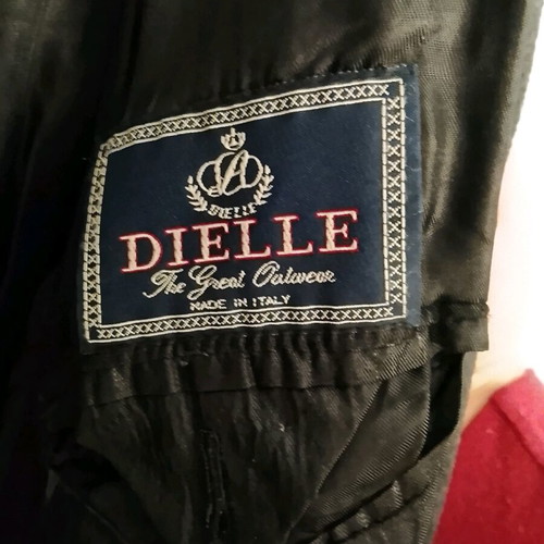 Dielle men's long coat XL used, black, vintage