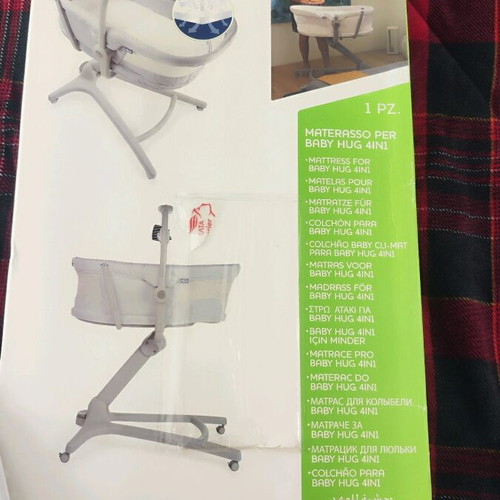 Chicco Bassinet Mattress with Memory Foam used 40x76x2cm