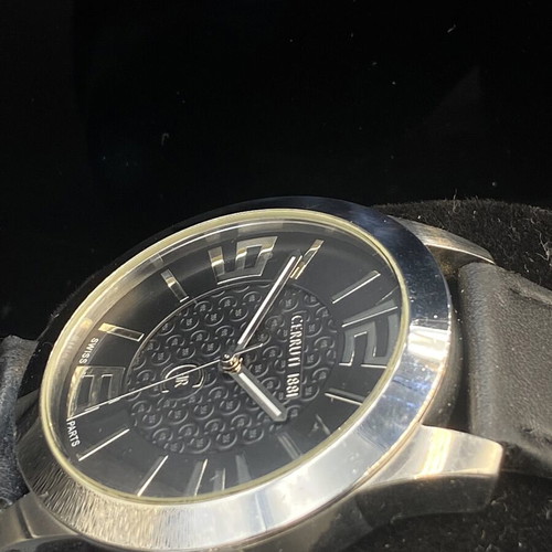 Cerruti 1881 Parigi men's watch like new, black and silver
