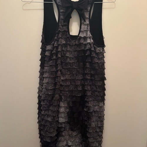 Fitted dress like new, gray, size M