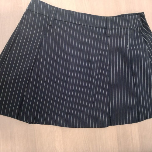 H&M Divided Mini Skirt dark blue with white stripes, new, size M