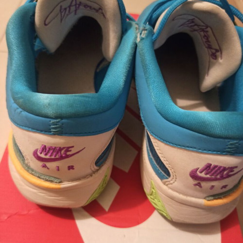 Nike adetocumbo basketball shoes used, turquoise, size 41