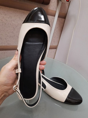H&M summer women's ballerinas with open heel like new, size 42