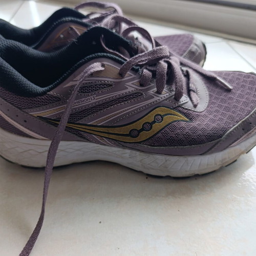 Saucony Cohesion 13 athletic shoes size 39 used, grey