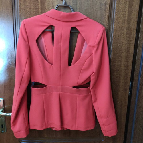 Coral jacket like new with cutout detail