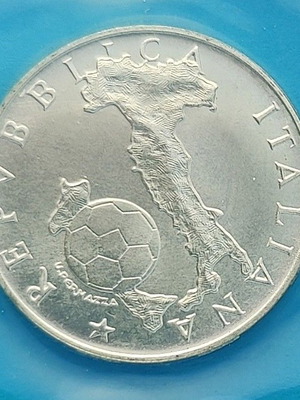 Νόμισμα Ιταλία 1982 500 lire ασημένιο Campionato Mondiale di Calcio 1986 καινούργιο με θήκη και πιστοποιητικό