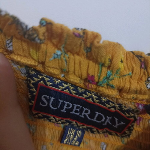 Superdry women's top orange floral new