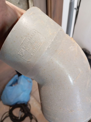 PVC fittings new, elbow Φ100 and tee Φ100