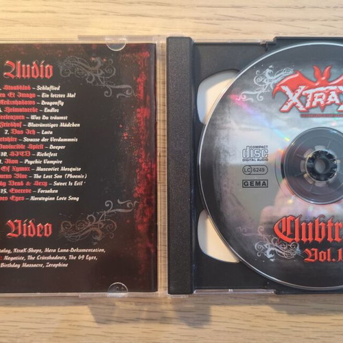 Clubtrax Vol.1 CD and DVD compilation near mint, electropop and darkwave