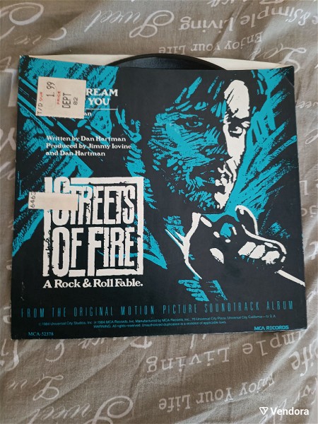  Lp 45 rpm Streets of fire i can dream about you Dan Hartman