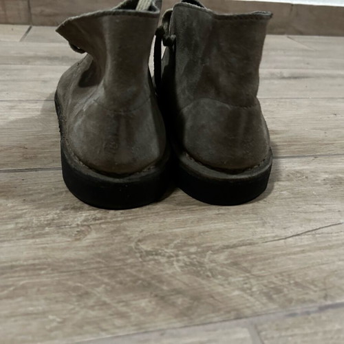 Men's suede leather casual boots beige like new, size 43 Italian