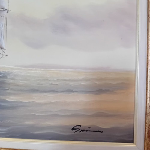 Seascape painting like new 100×70cm