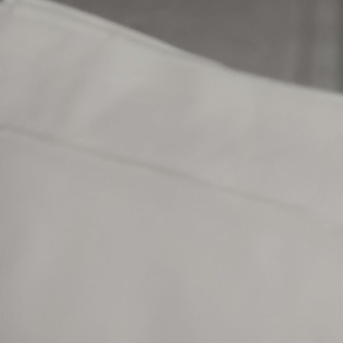 Set of two white double bed sheets with handmade border, like new