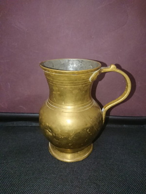 Brass cup used, antique decorative item