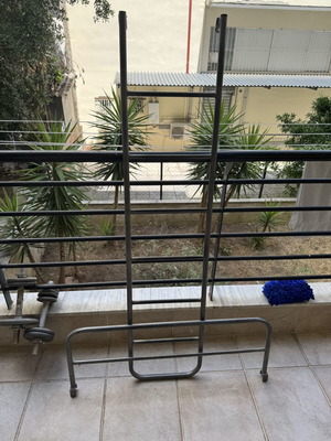 Metal ladder and guardrail for bunk bed like new