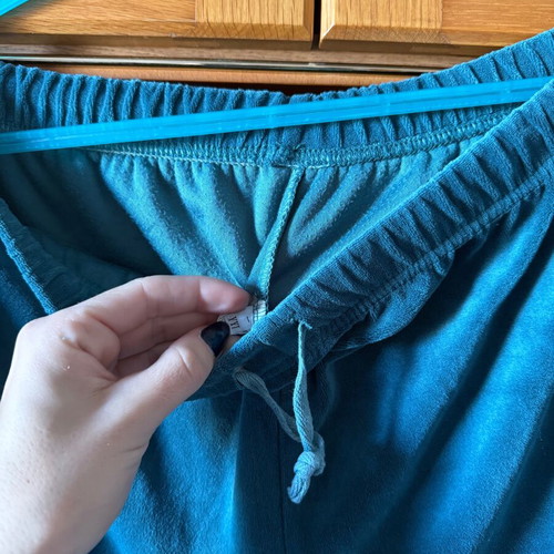 Velvet turquoise tracksuit like new