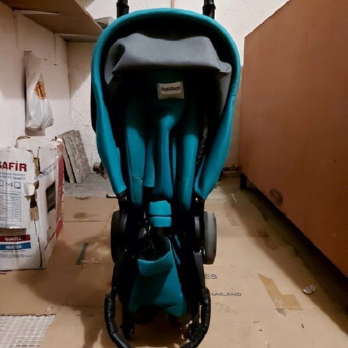 Peg Perego Si Switch stroller used, lightweight umbrella, deep green